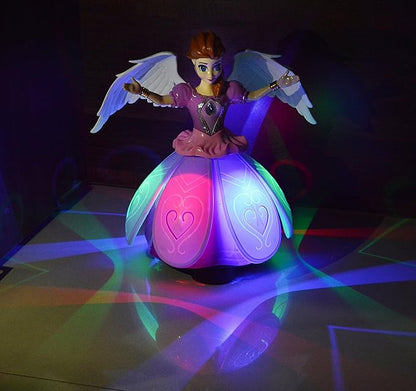 Angel Girl Musical Rotating Doll With LED Lights
