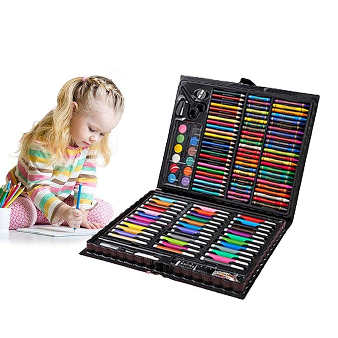 150-Piece Kids Art Set – Deluxe Drawing & Painting Kit in Portable Carry Case