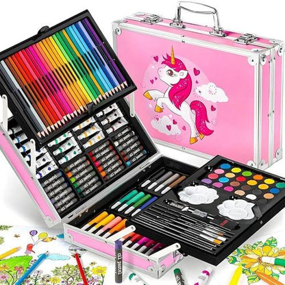 Kids Art Set in Aluminium Carry Case (145 Pieces) - 3+ Years