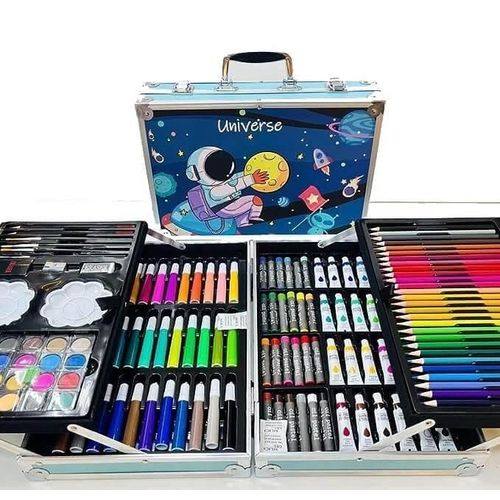 Kids Art Set in Aluminium Carry Case (145 Pieces) - 3+ Years