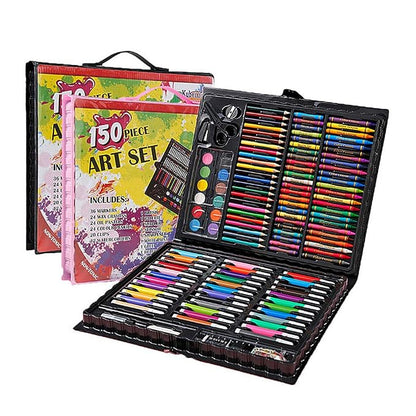 150-Piece Kids Art Set – Deluxe Drawing & Painting Kit in Portable Carry Case