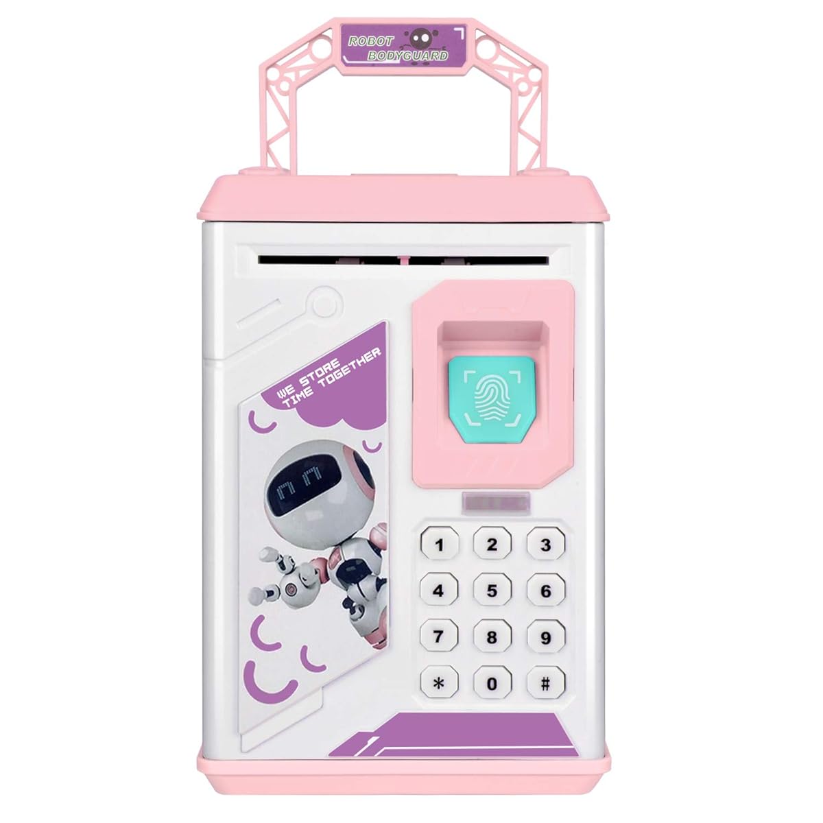 Robot Piggy Bank Kids ATM - Electronic Fingerprint Password