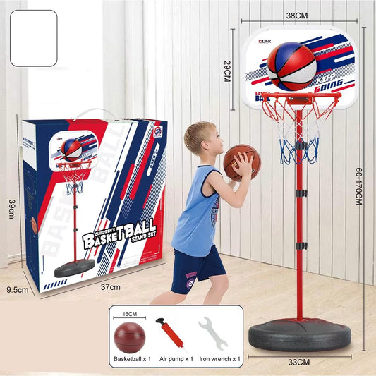 Adjustable Kids Basketball Stand Set (60–170cm) with Ball & Pump - 3+ Years