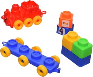 Jumbo Building Blocks & Animal Train Set – Educational Construction Toy