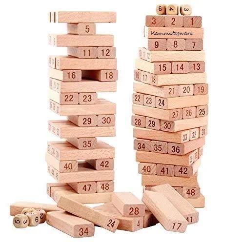 Jenga 54 Pieces Stacking Tower Block game