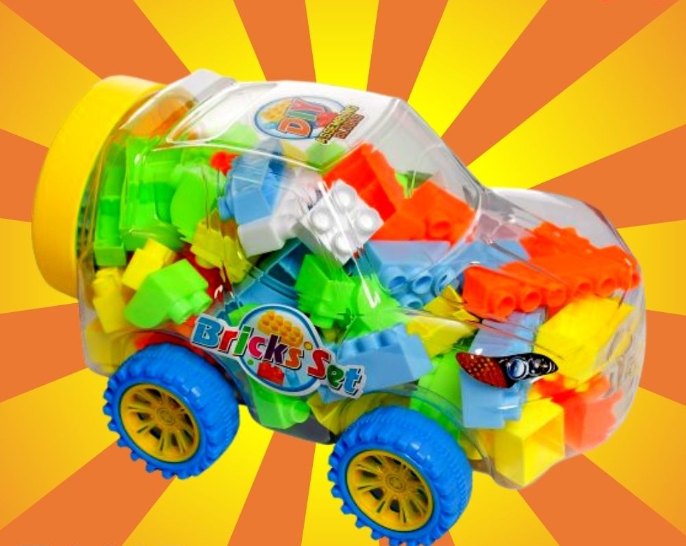 Colorful Building Blocks Set in a Car Toy