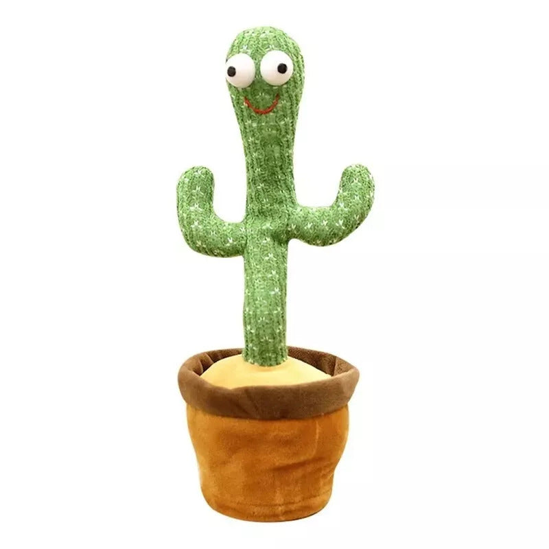 Multifunctional Dancing Cactus Toy – Sings, Repeats, Dances & Lights Up (USB Rechargeable)