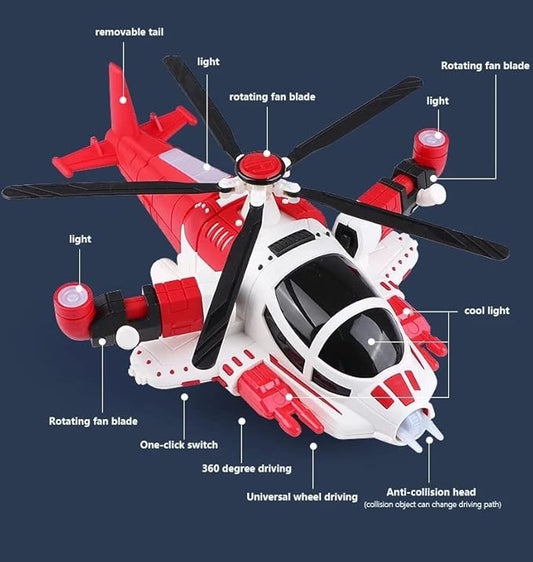 High-Speed Fighter Helicopter Toy – Lights, Music & 360° Action!