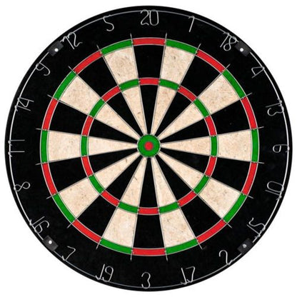 Original Bristle Sisal Dartboard - Tournament Sized Indoor Hanging Number Target Game for Steel Tip Darts