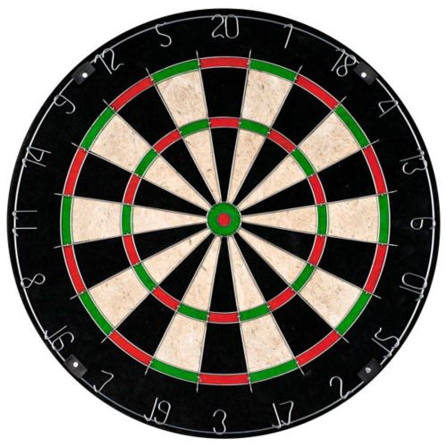Original Bristle Sisal Dartboard - Tournament Sized Indoor Hanging Number Target Game for Steel Tip Darts