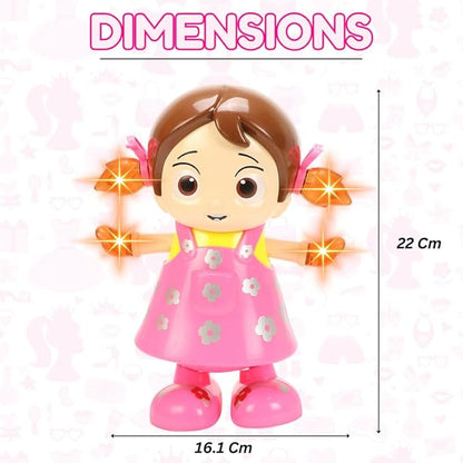 Dance Girl Musical Light-Up Doll – Battery Operated Dancing Toy (22cm)