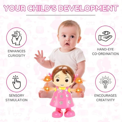 Dance Girl Musical Light-Up Doll – Battery Operated Dancing Toy (22cm)