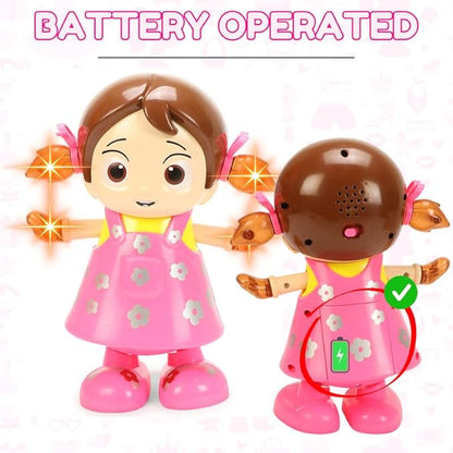 Dance Girl Musical Light-Up Doll – Battery Operated Dancing Toy (22cm)