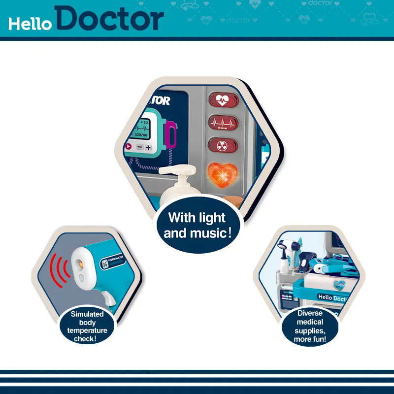 Kids Doctor Trolley Medical Playset – Pretend, Learn & Heal Like a Real Doctor! 🩺