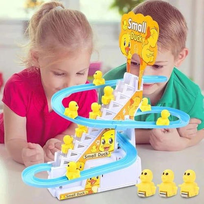 Duck Climbing Staircase Toy with Lights and Music