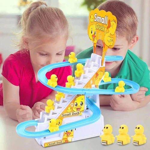 Duck Climbing Staircase Toy with Lights and Music