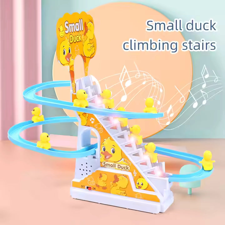 Duck Climbing Staircase Toy with Lights and Music