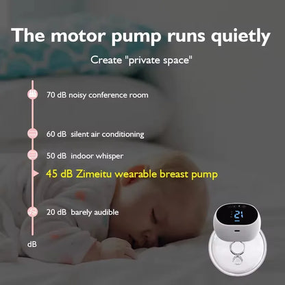 Hands-Free Wearable Electric Breast Pump – Quiet, Discreet & Rechargeable