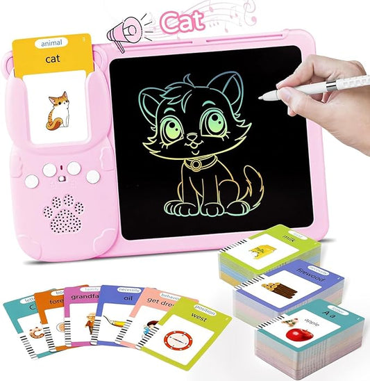 Rechargable Interactive Kids Learning Tablet with Talking Flashcards