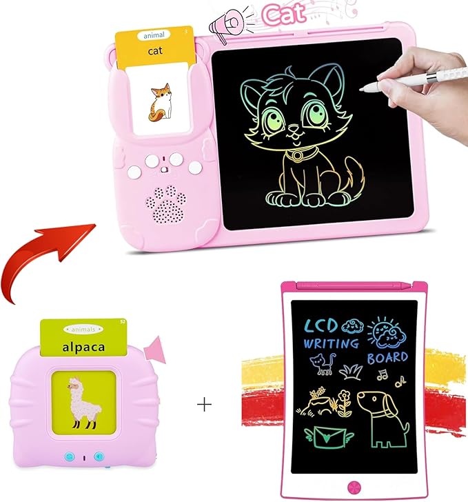 Rechargable Interactive Kids Learning Tablet with Talking Flashcards