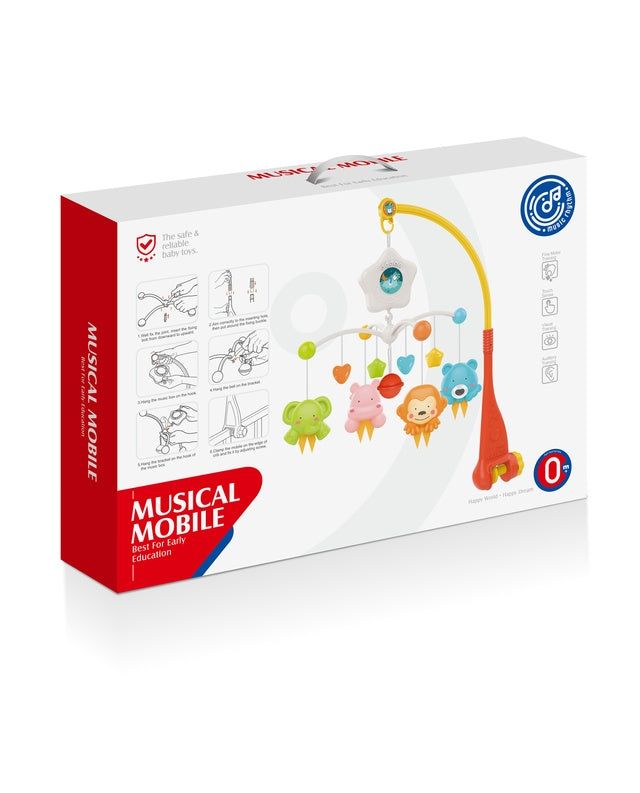 Baby Musical Crib Mobile with Lights & Soothing Lullabies