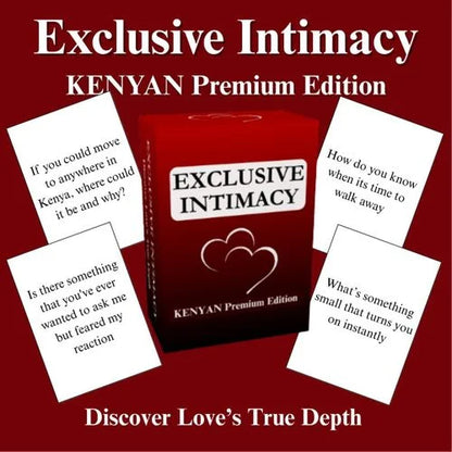 Exclusive Intimacy(Kenyan Edition) Couples Card Game