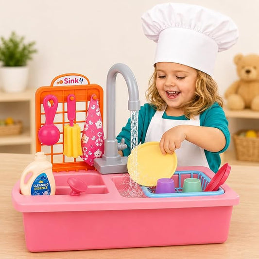 Home Kitchen Sink Playset with Running Water - 3+ Years