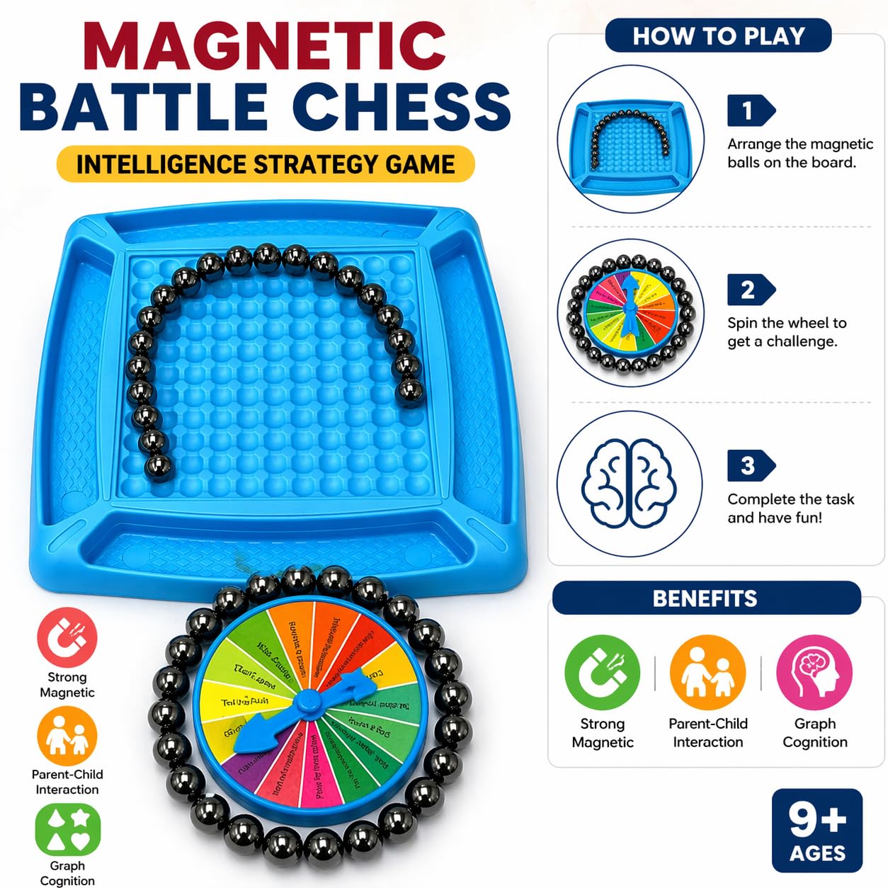 Magnetic Battle Chess Strategy Game –  9+ Years