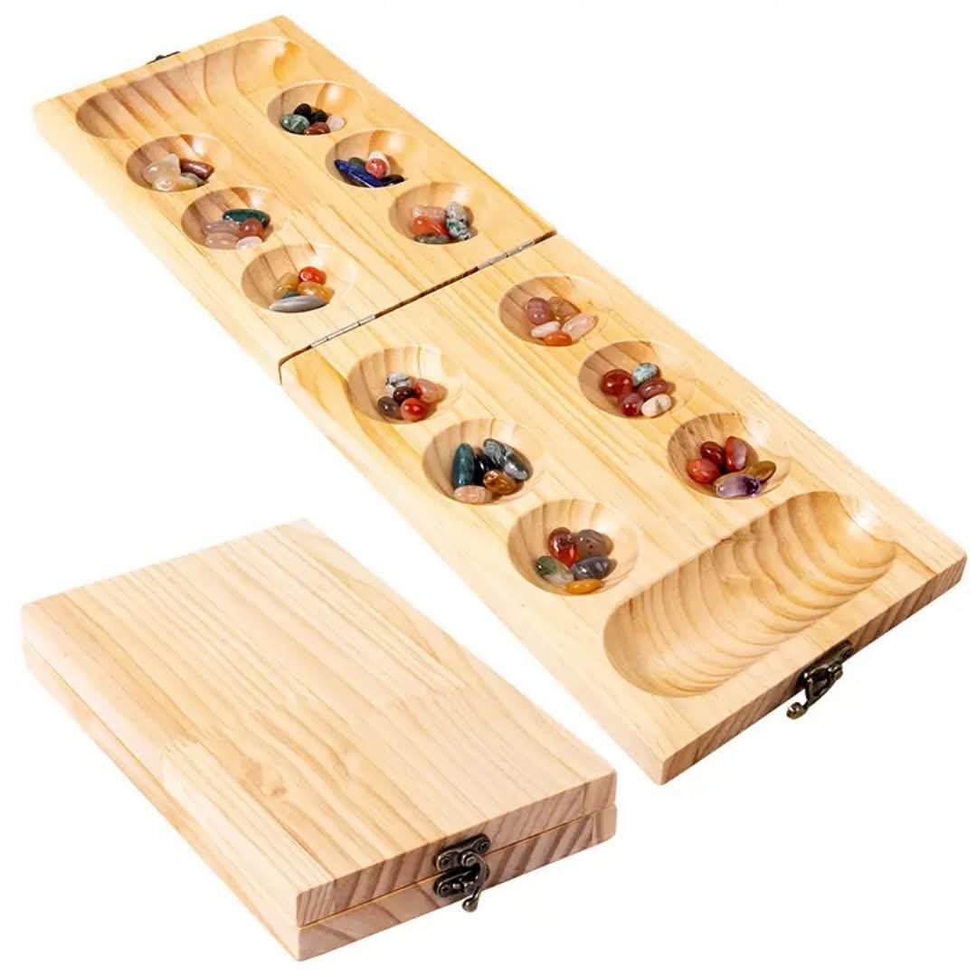 Mancala – Classic Wooden Strategy Game (All Ages)