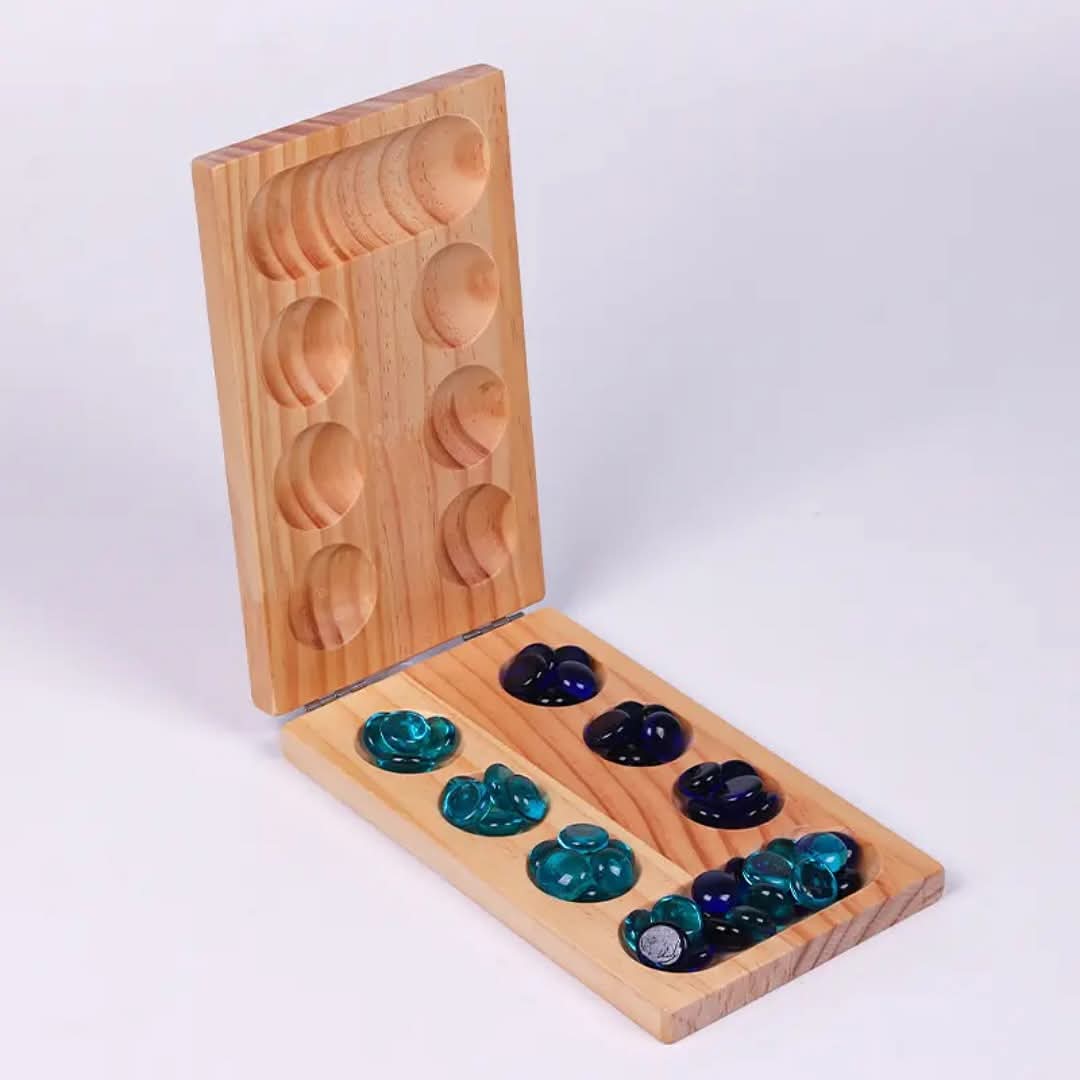 Mancala – Classic Wooden Strategy Game (All Ages)