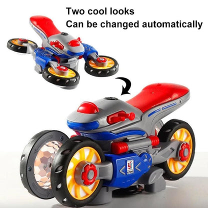 360° Rotating Stunt Bike – Battery Operated with Lights & Music