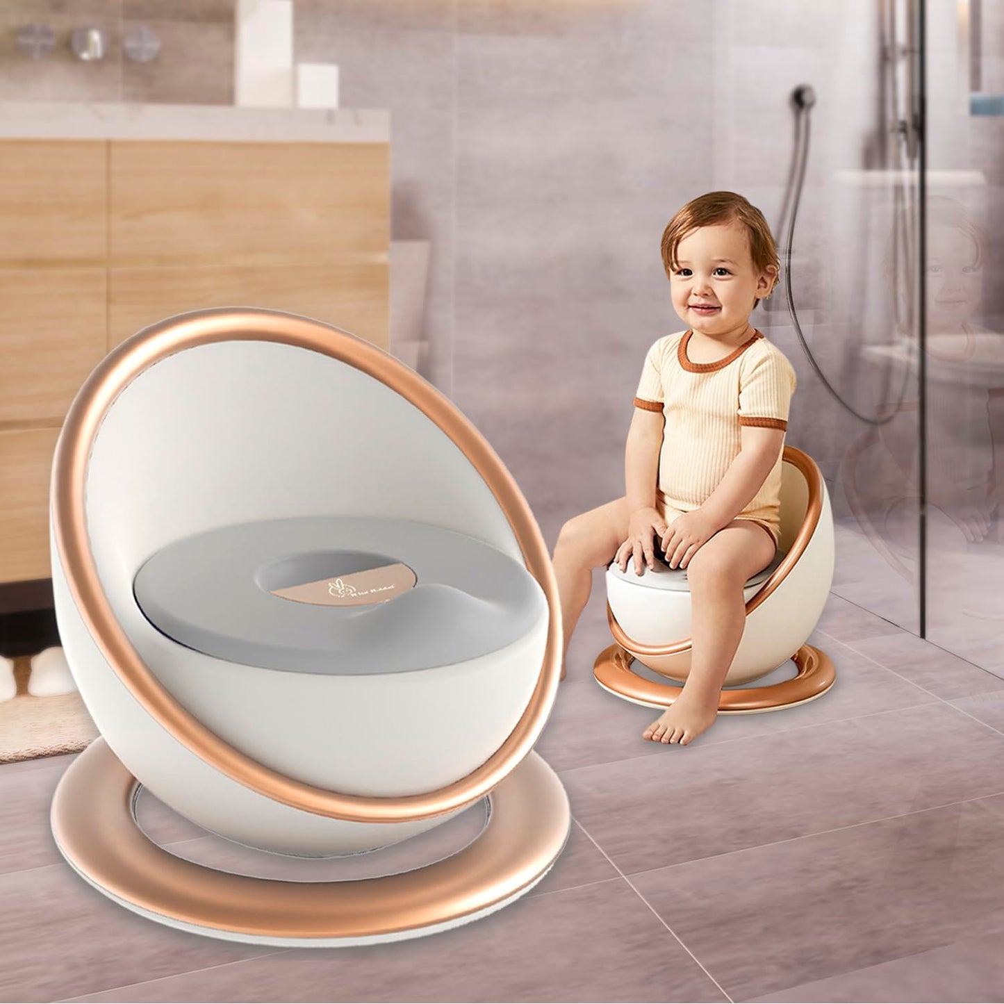 Non-Slip Baby Potty Chair with Removable Bowl – Deluxe Pod Seat (6m–4yrs)