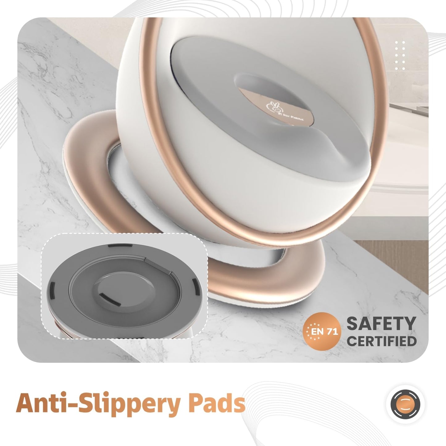 Non-Slip Baby Potty Chair with Removable Bowl – Deluxe Pod Seat (6m–4yrs)