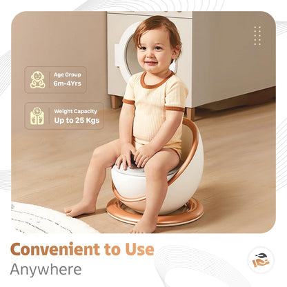 Non-Slip Baby Potty Chair with Removable Bowl – Deluxe Pod Seat (6m–4yrs)