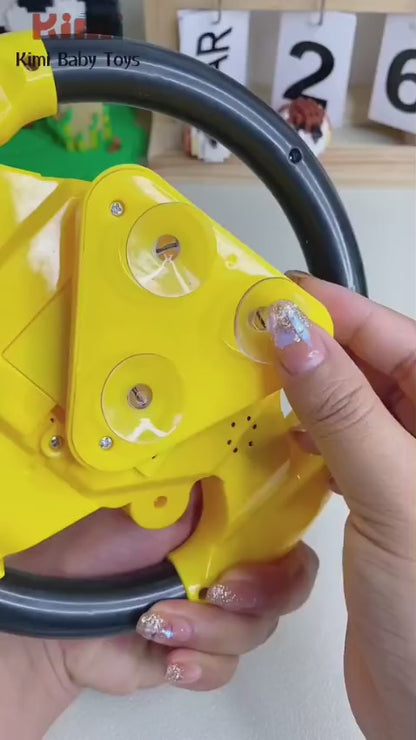 Kids Musical Steering Wheel Toy – Interactive Driving Simulator with Lights & Vehicle Sounds