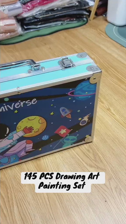 Kids Art Set in Aluminium Carry Case (145 Pieces) - 3+ Years