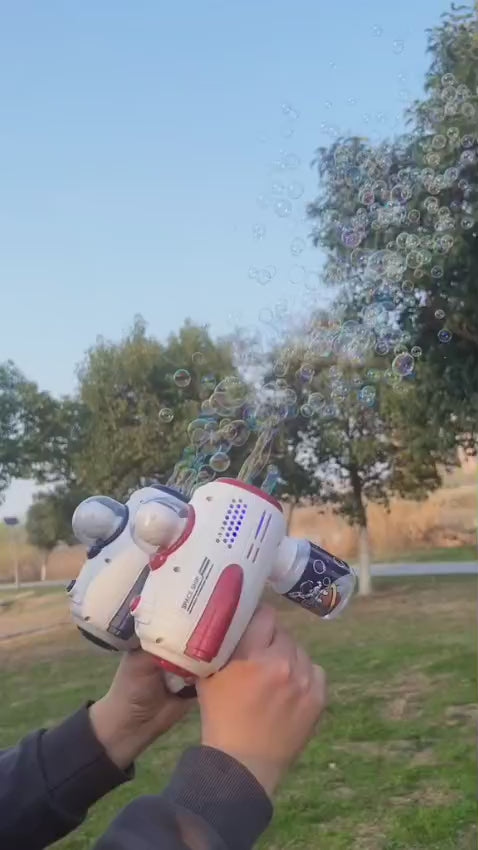 Astronaut Bubble Gun – Lights, Bubbles & Endless Fun!