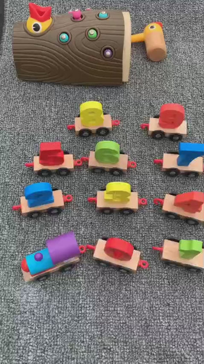 Digital Wooden Number Train Learning Set - 3 Years +