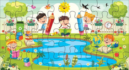 Colourful Cartoon Theme Jigsaw Puzzle
