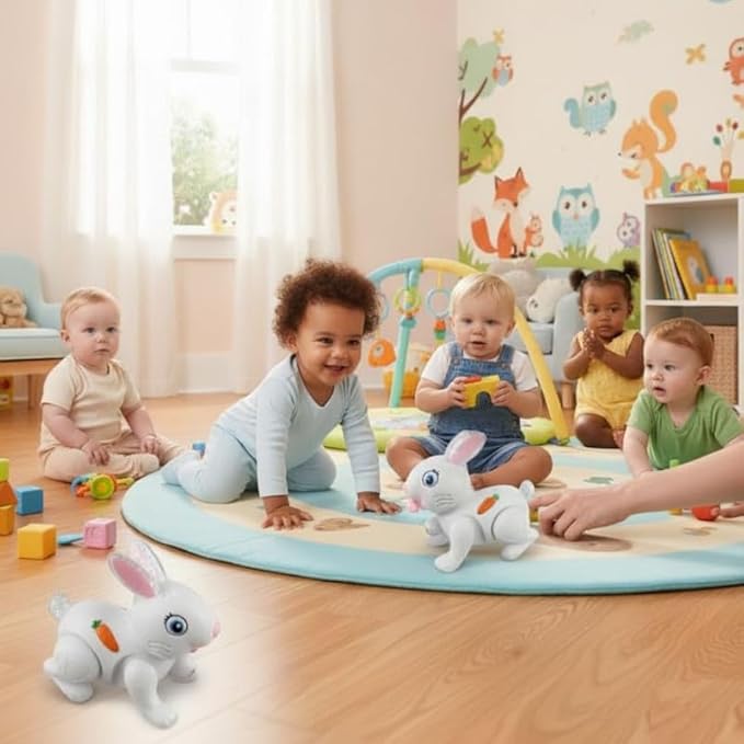 Musical Light-Up Bunny – Battery-Operated Rabbit Toy