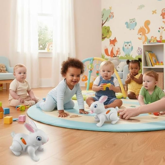 Musical Light-Up Bunny – Battery-Operated Rabbit Toy