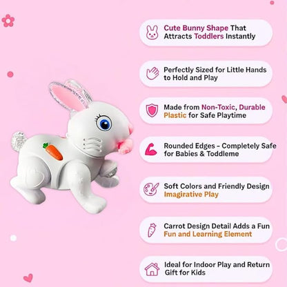 Musical Light-Up Bunny – Battery-Operated Rabbit Toy