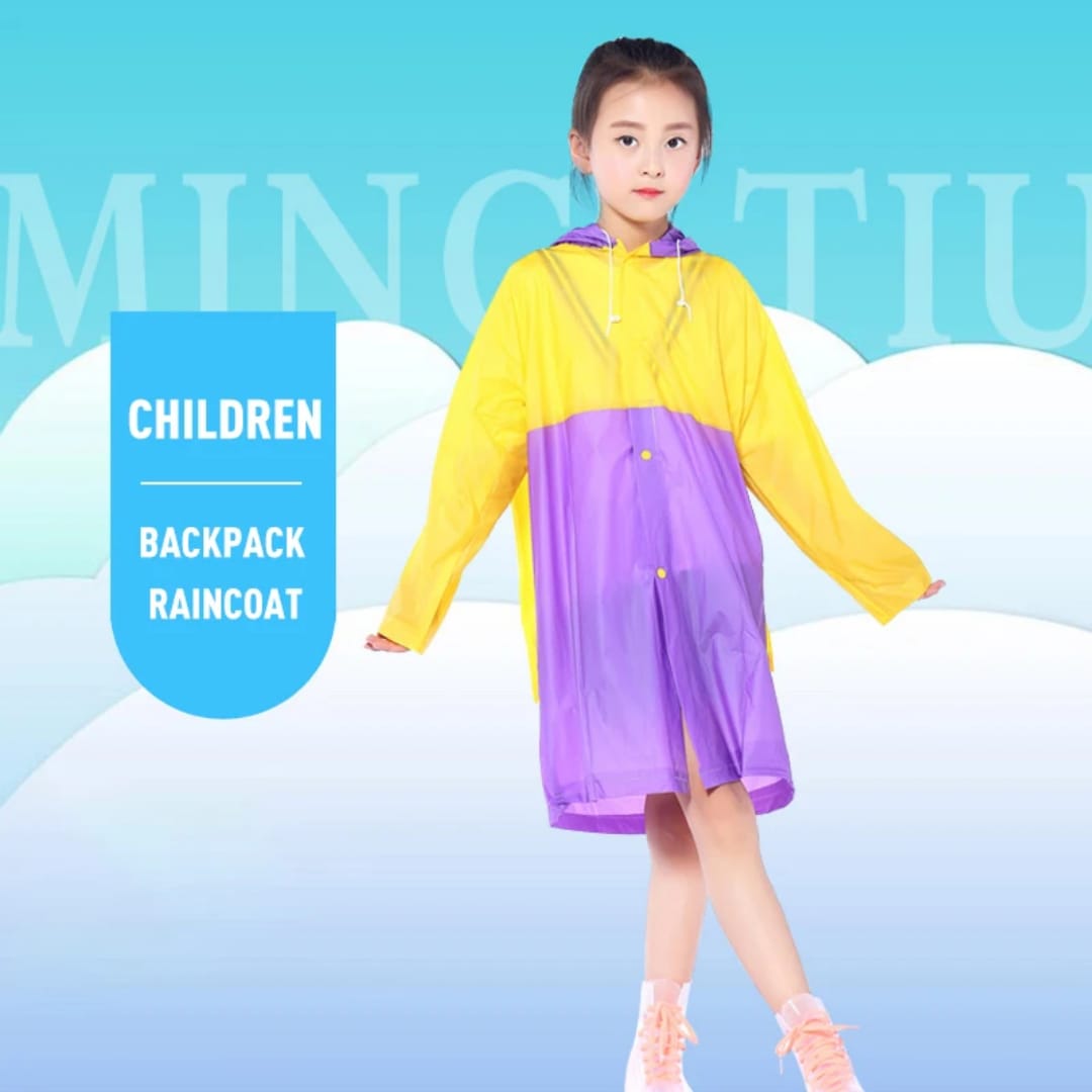 Children’s Waterproof Raincoat – Colorful, Fun & Practical!