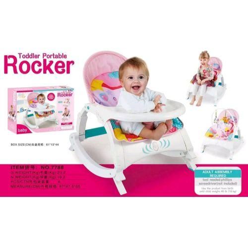 3-in-1 Multi-Functional Baby to Toddler Rocker – Feeding, Play & Relax Seat