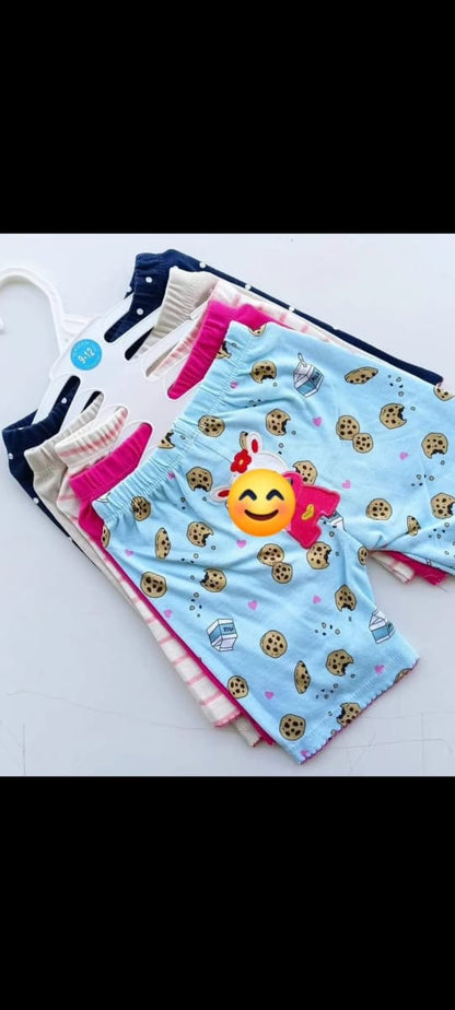 5 Piece  Newborn Cotton Shorts  Unisex Set