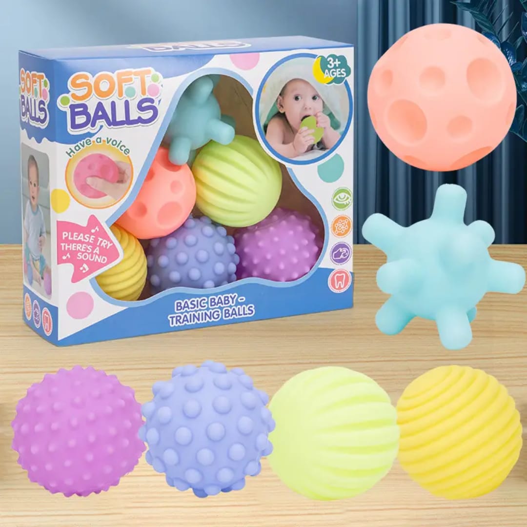 Soft Training Balls for Babies – Colorful, Textured & Fun!