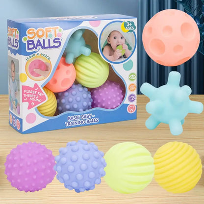 Soft Training Balls for Babies – Colorful, Textured & Fun!
