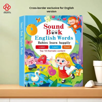 USB Rechargeable English Words Sound Book for Kids