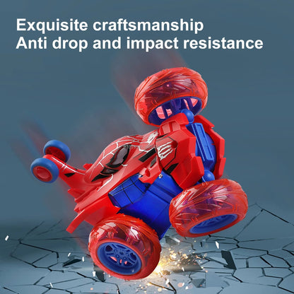 Spider Stunt Remote Control Car with 360° Flips & LED Wheels