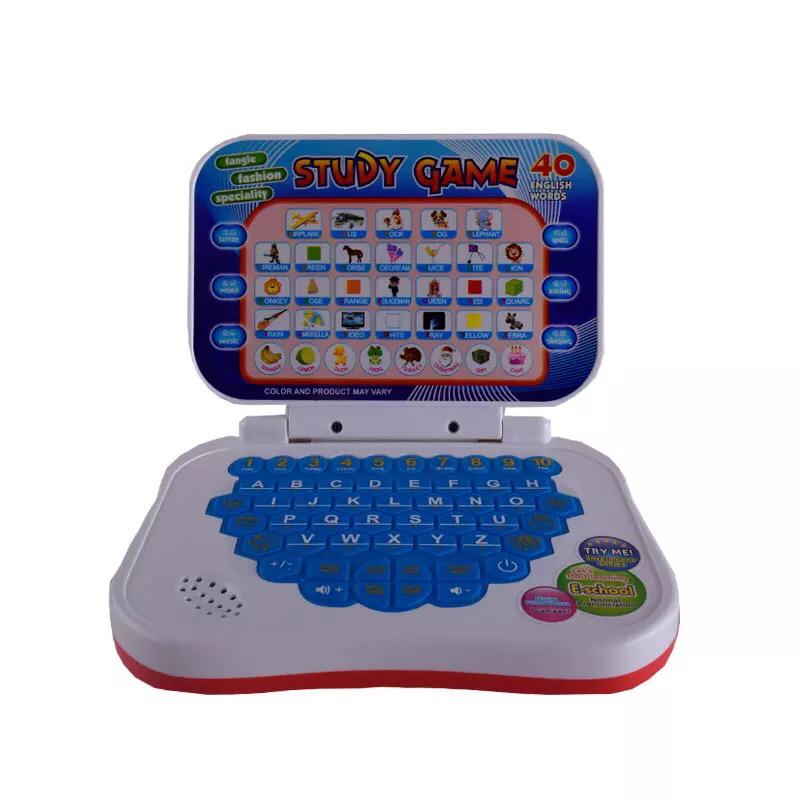 Kids Educational Laptop Toy – Study Game with 40 English Words & Sounds